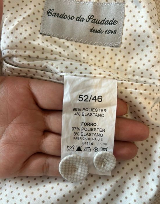 Terno Bege PierLorenzo Completo para Venda – Excelente Estado