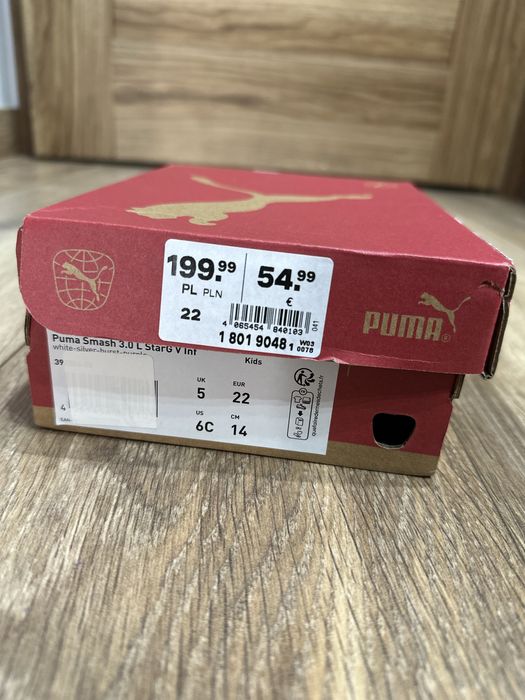 Puma Smash star sneakersy dziewczęce adidasy buty