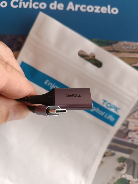 Cabo otg USB C para USB