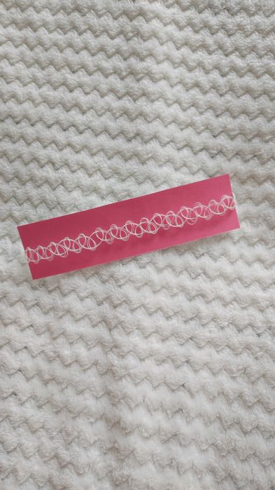 Biały choker 90s grunge alternative soft goth gothic dusik vintage y2k