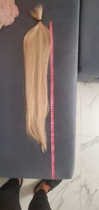 Sprzedam wlosy rosyjskie blond 90g