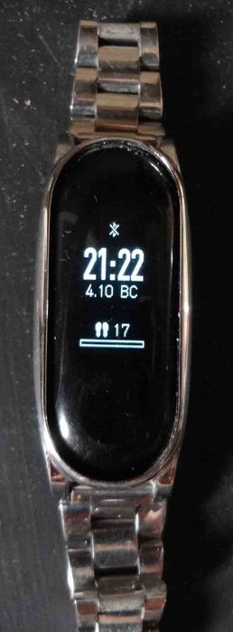 часы Xiaomi Mi Band 3 с металлическим браслетом и зарядкой