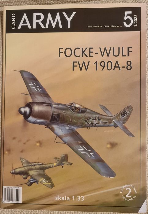 Model kartonowy Fw190 A8