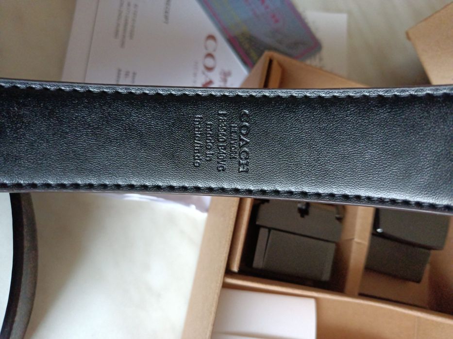 Coach Чоловічий шкіряний ремінь (подарунковий)