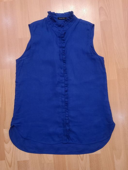 Блуза топ Massimo Dutti лен