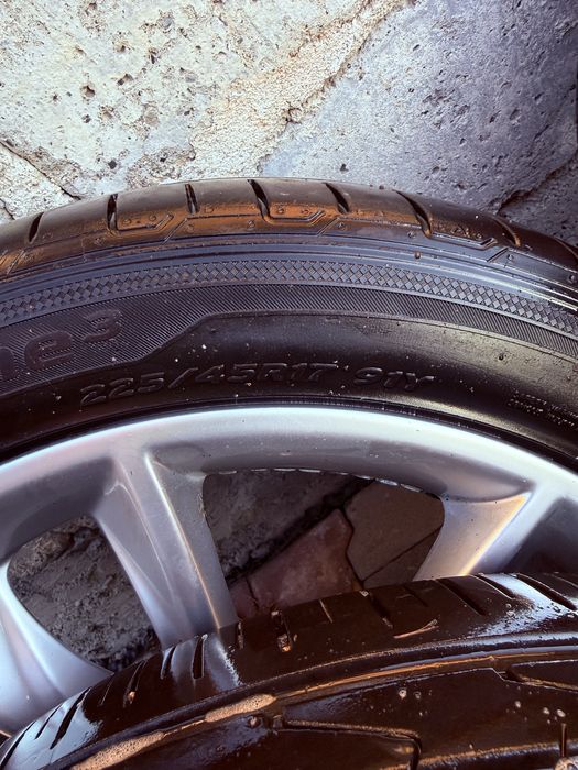 Koła 17 cali 5x112 opony 225/45/r17 oryginał Audi a3