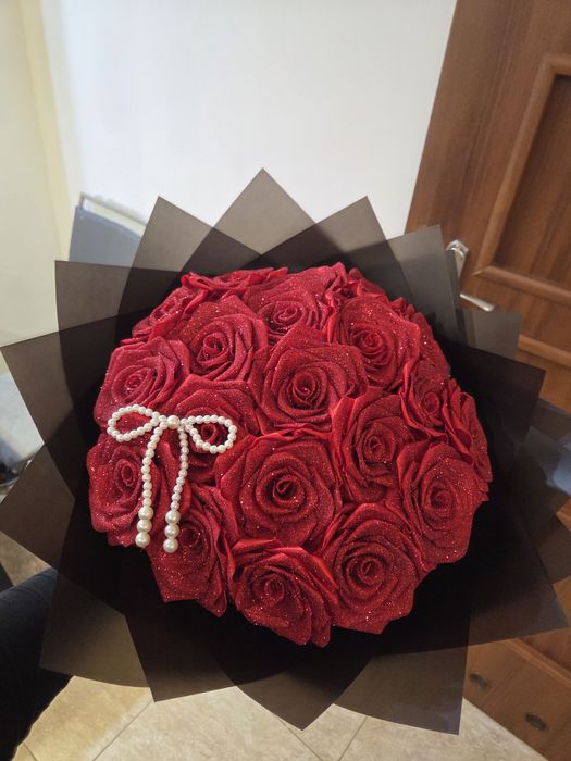 Bukiet wiecznych róż,róże wstążka, boxy prezentowe