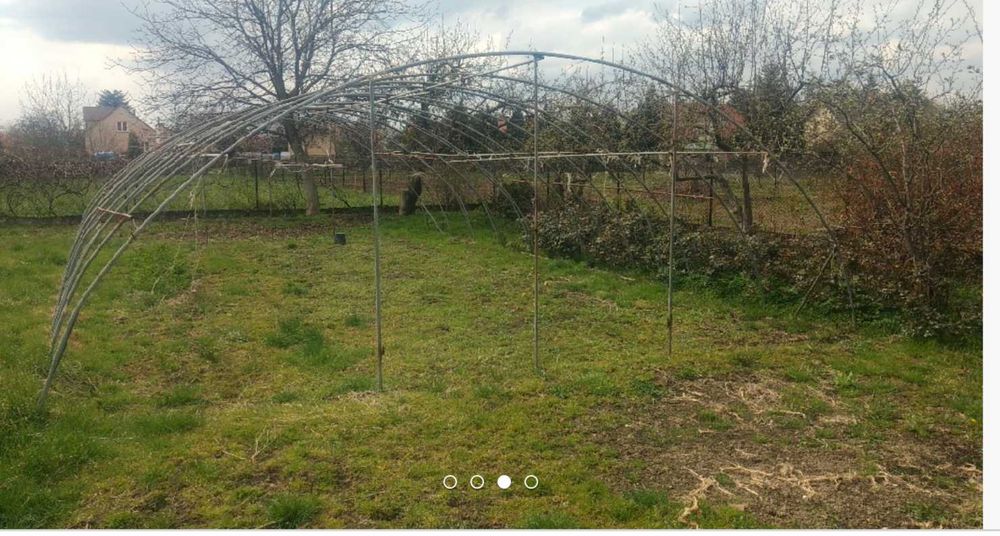 Tunel ogrodowy - wymiary 7 x 2,5 x 11-14m - stal nierdzewna