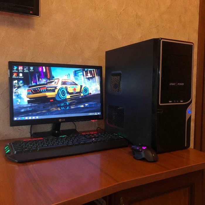 Компʼютер AMD 4 ядра Стаціонарний блок 16GB ОЗУ Ігровий ПК GTX 1050 TI