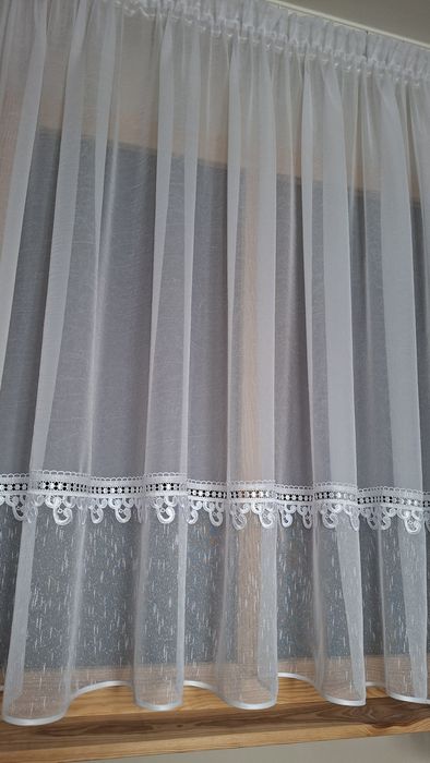 Firanka firana  zestaw balkonowy  bez prasowania  !