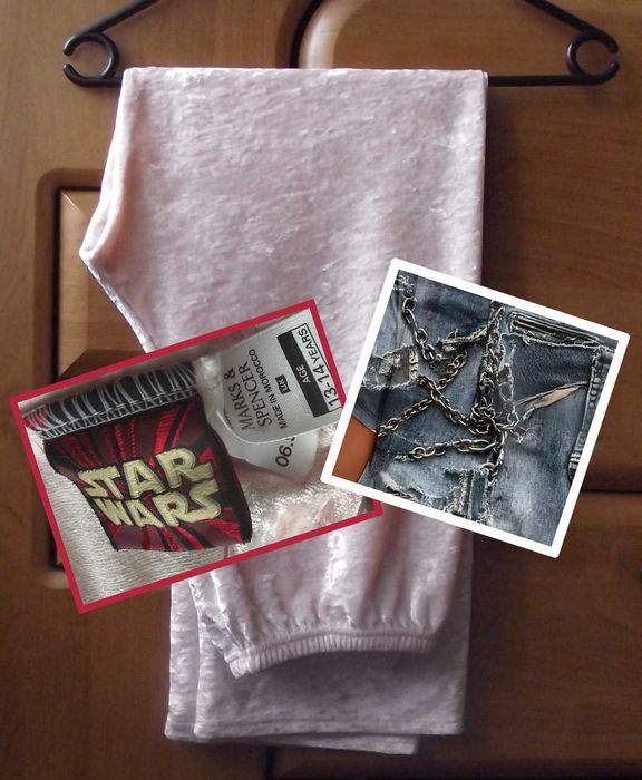 Efektowne, modne spodnie z weluru + mega super jeans shirt. Zobacz koniecznie!