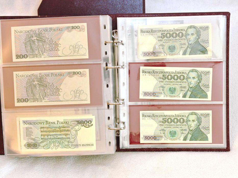 Kolekcja banknotów tzw. małego PRL-u (123 banknoty) st. 1 / UNC