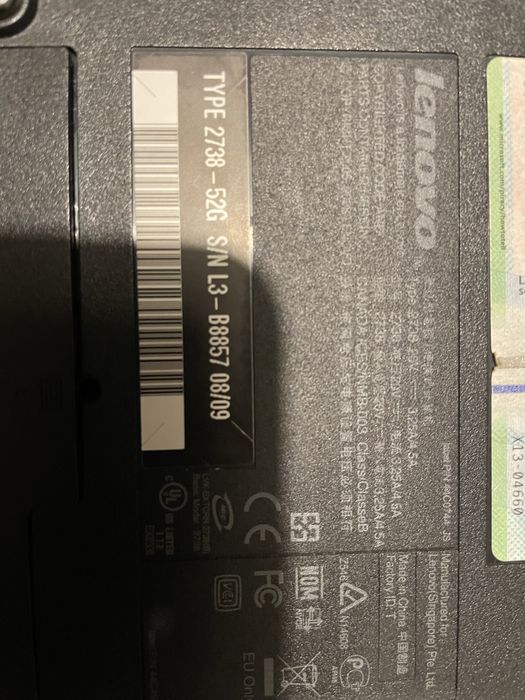 IBM Lenovo ThinkPad SL30064551621538434123