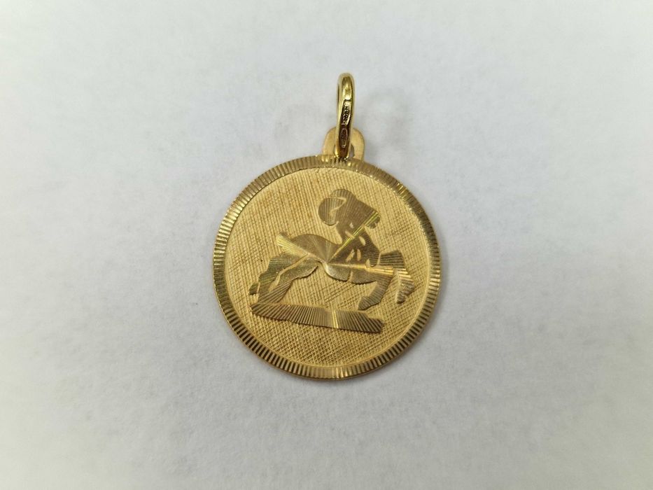 Złoty wisiorek damski / męski/ 750/ 3.27 gram/ Baran/ Znak zodiaku
