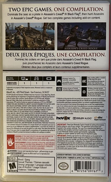 Assassin's Creed: The Rebel Collection для Nintendo Switch