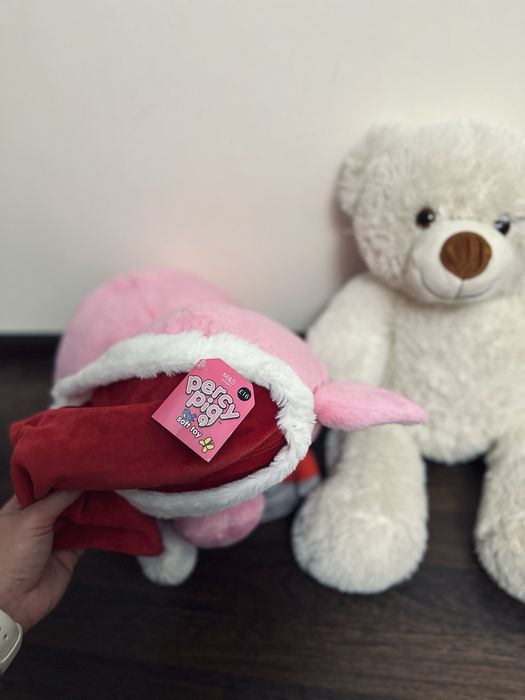 Іграшки медвідь свинка новорічна