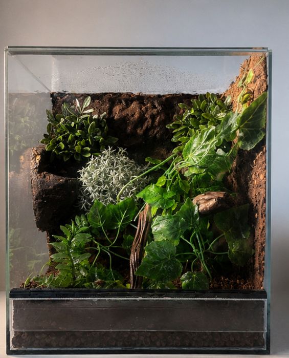 Terrarium gotowe do użytkowania  z roslinami
