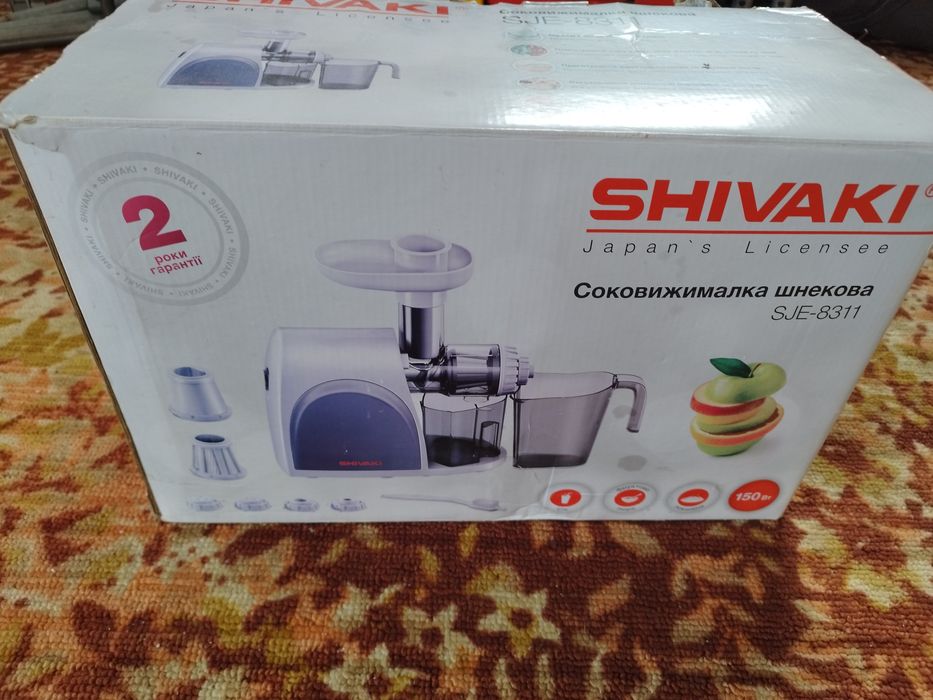 Соковижималка  шнекова shivaki sje 8311