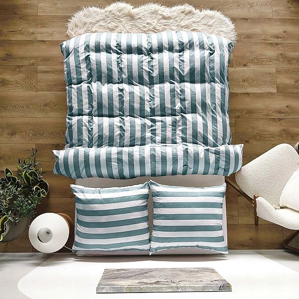 Pościel 220x200 MIKROFIBRA poszewki 70x80 KOMPLET Eusebia Home W PASY