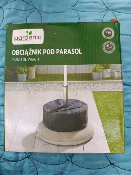 Gardenic obciążnik pod parasol ogrodowy – worek na piasek 38 cm
