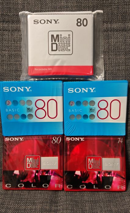 Минидиски minidisc Sony 5 шт