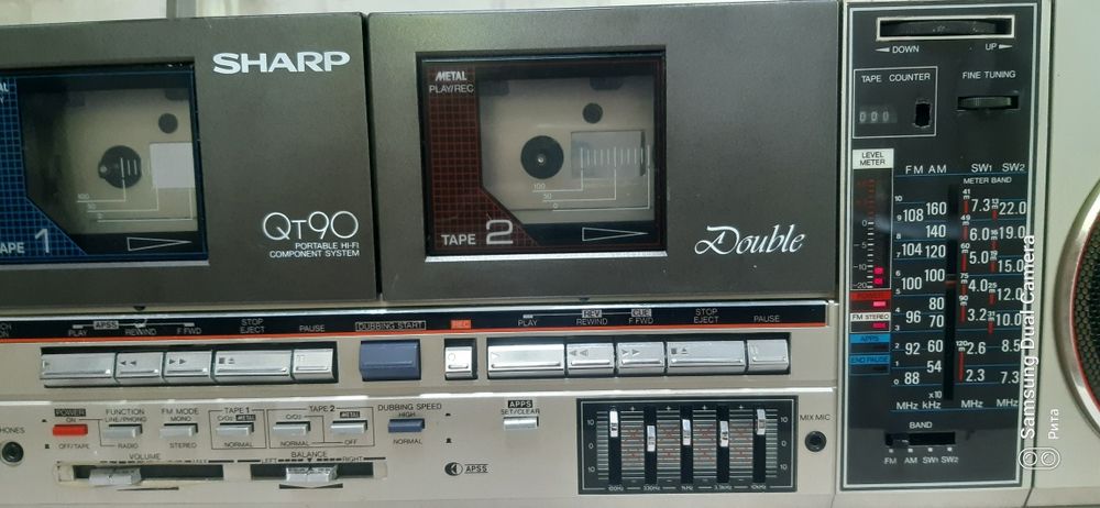 магнитола магнитофон SHARP QT 90 GF 450 GF 7500 GF 5757 состояние 100% рабочий 1981г APSS