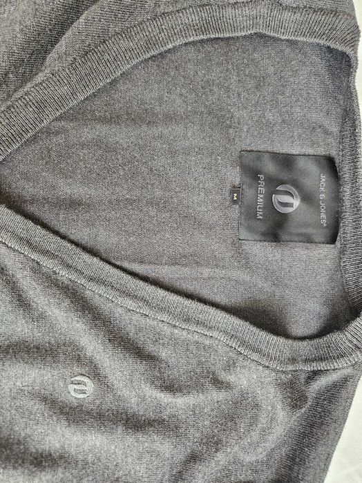 JACK&JONES PREMIUM grafitowy kardigan M