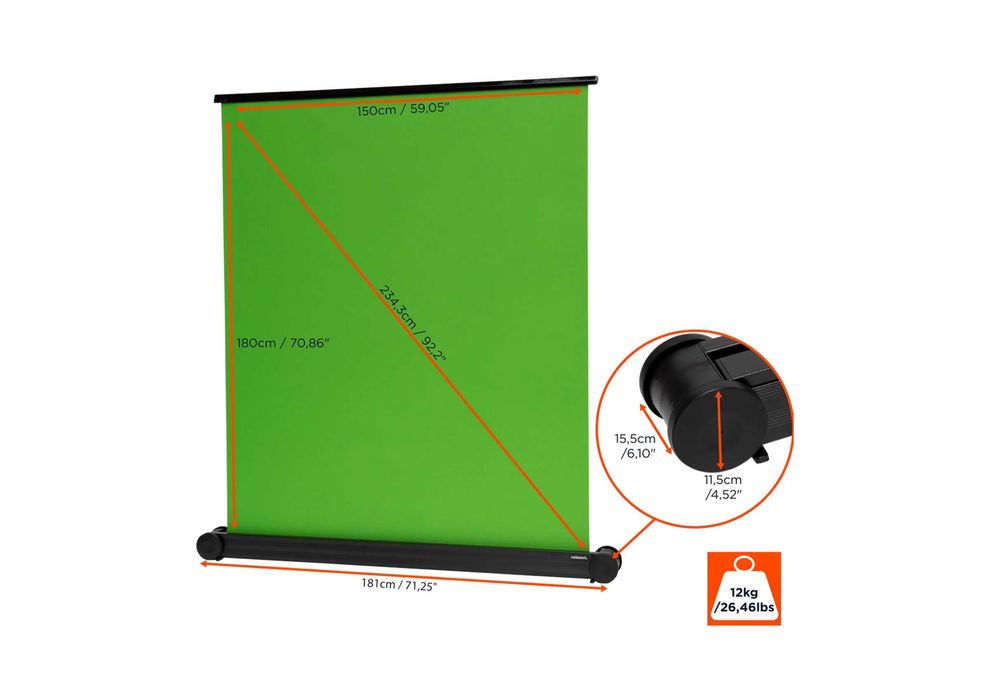 celexon podłogowy ekran do edycji video 150 cm x 180 cm