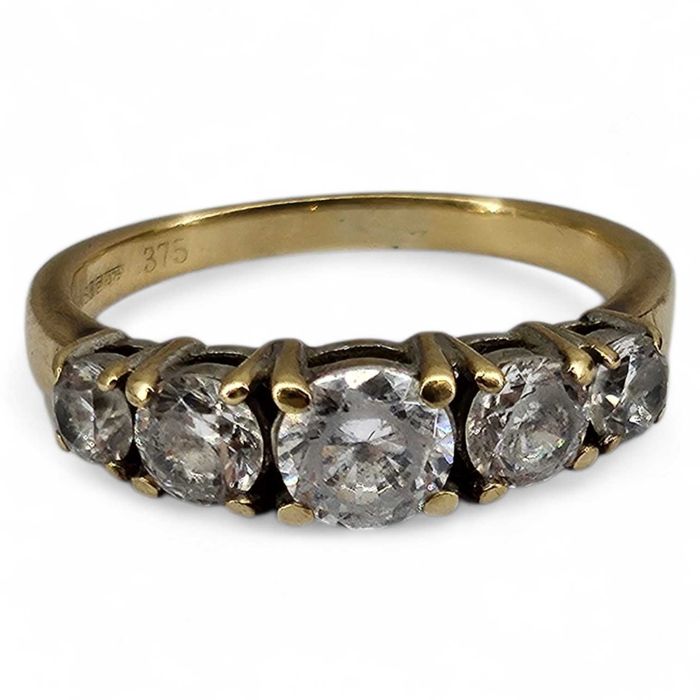 ZŁOTY PIERŚCIONEK z cyrkoniami 2,84G 375