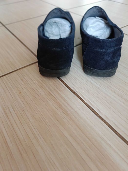 Mokasyny zamszowe męskie r.44