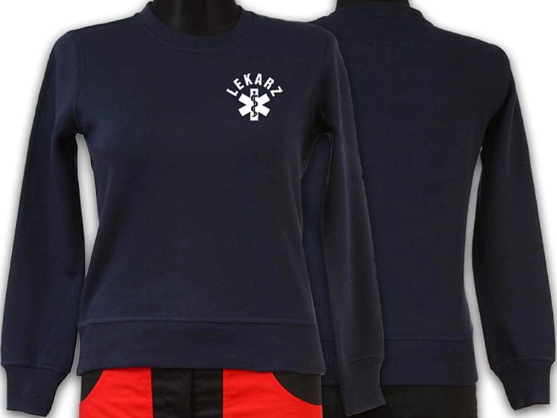 Bluza ratownicza odblaskowa FUNKCYJNA damska granatowa (M)