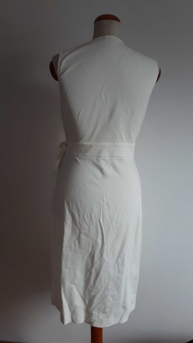 Massimo Dutti - biała sukienka rozmiar L