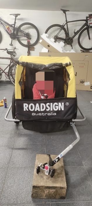 Atrelado criança bicicleta