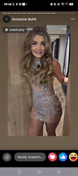 Sprzedam suknię na Sylwestra Xs S