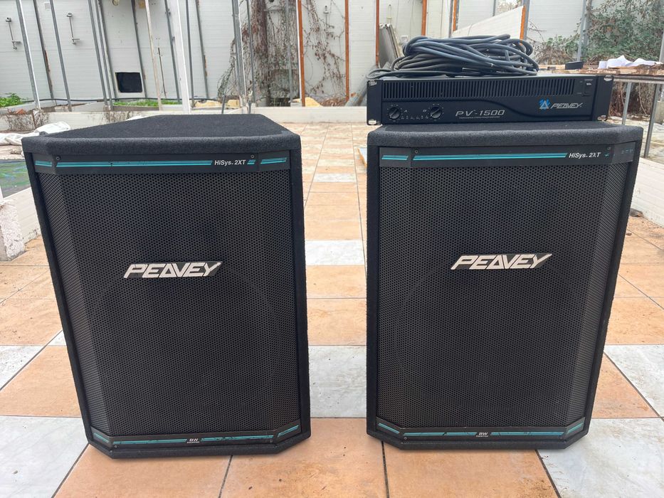 Sistema PA Peavey –  (Black Widow Equipped) + Amplificador PV-1500