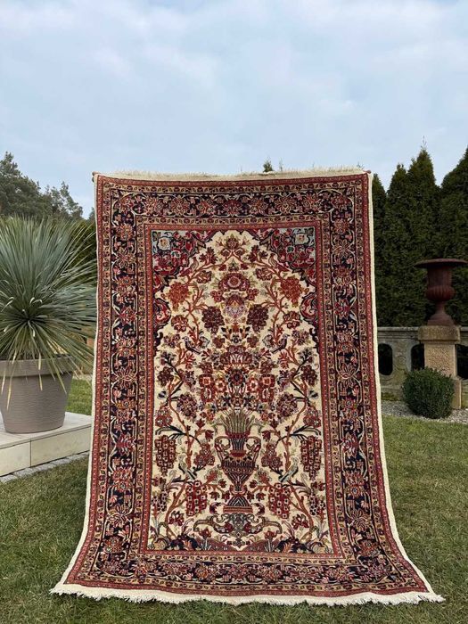 Dywan vintage wełniany perski r. tkany Ghoum Goum 196x130 sklep 6 tys