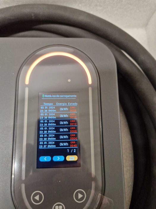 Box para carregar carro elétrico 22kw 400v ou 7,2kw a 230v monofasico