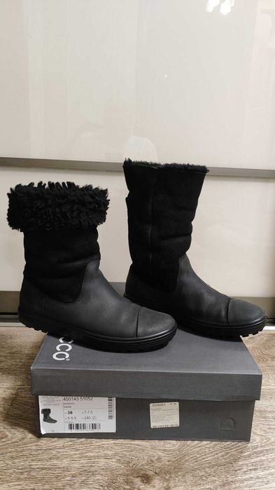Женские зимние сапожки ECCO soft 7  р. 38 стелька 24,5см