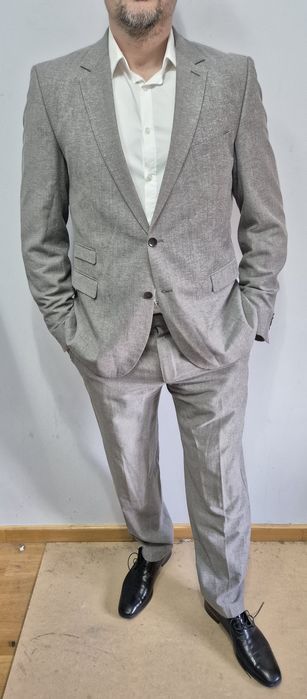 STRELLSON roz. 106 XL męski garnitur premium grupa boss wełna+Bawełna