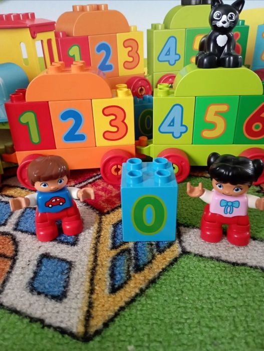 LEGO Duplo pociąg z cyferkami + gratis