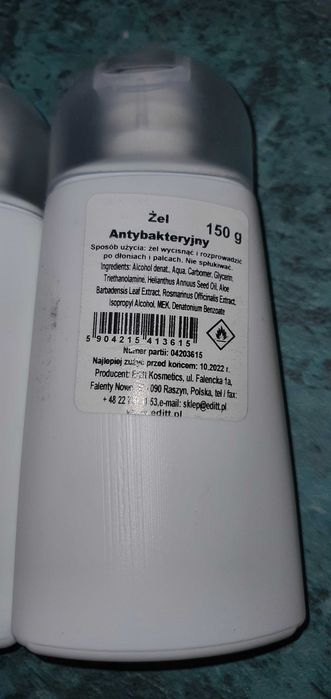 Żel Antybakteryjny do dezynfekcji