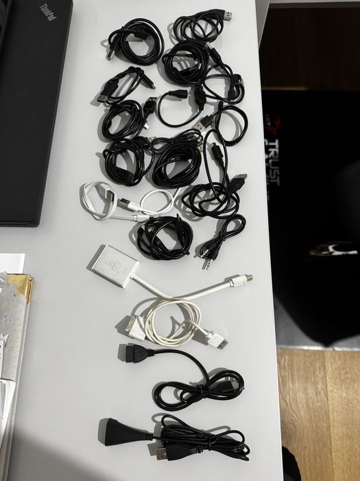 Zestaw 20 szt. kabli USB – micro USB różne długości, nowe, oryginalne