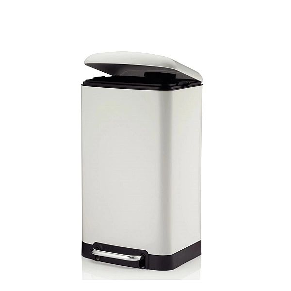 Stalowy Kela Davino kosz na śmieci z pedałem, 30 l, 35 x 33 x 62 cm, b