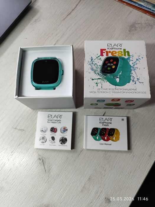 Дитячий смартгодинник Elari Kidphone Fresh Green з GPS