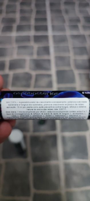 Pastilhas agrobacterias para plantas