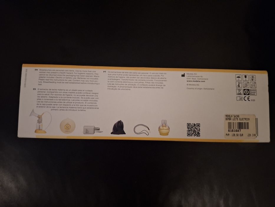 Medela Swing – Extrator elétrico de leite, 2 fases, Novo e Nunca utilizado