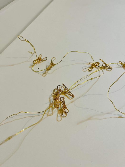 Złote lampki lampa chill vibe pokojowe