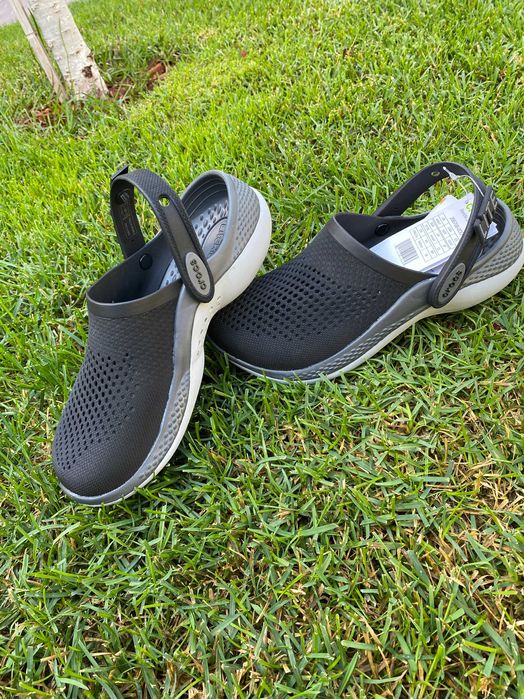 Crocs Literide 360 черные,с желтым  кроксы оригинал 36-44