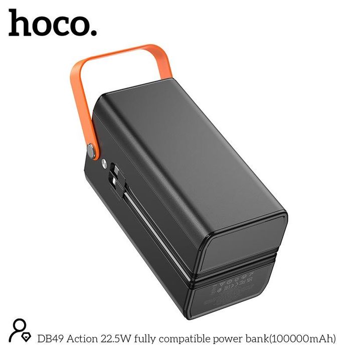 Повербанк HOCO DB49 100 000 mAh 22.5W з ліхтарем