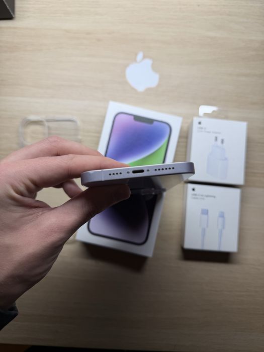 iPhone 14 plus 128gb fioletowy bateria 100% komplet